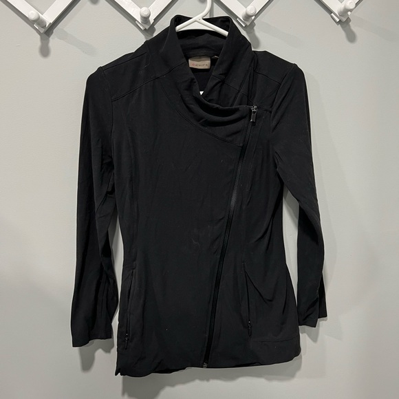 Athleta Tops - Athleta diagonal zip sweatshirt size XS
